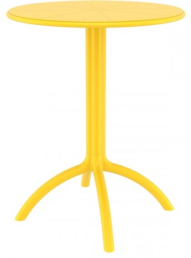 SIESTA OCTOPUS Φ60Χ75εκ.YELLOW ΤΡΑΠΕΖΙ ΠΟΛ/ΝΙΟΥ Φ60Χ75εκ.20.0172
