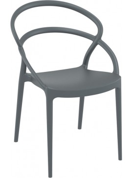 SIESTA PIA DARK GREY ΚΑΡΕΚΛΑ ΠΟΛ/ΝΙΟΥ 54Χ56Χ82εκ.20.0135