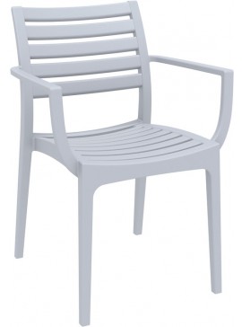SIESTA ARTEMIS SILVER GREY ΠΟΛΥΘΡΟΝΑ ΠΟΛ/ΝΙΟΥ 58X58X83.5εκ.20.0327