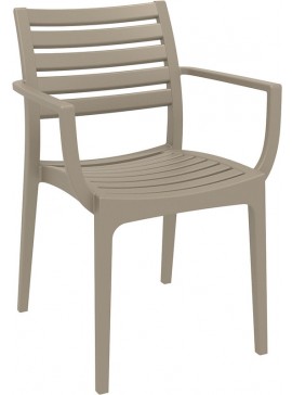 SIESTA ARTEMIS TAUPE ΠΟΛΥΘΡΟΝΑ ΠΟΛ/ΝΙΟΥ 58X58X83.5εκ.20.0330