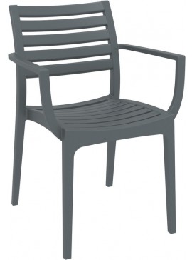 SIESTA ARTEMIS DARK GREY ΠΟΛΥΘΡΟΝΑ ΠΟΛ/ΝΙΟΥ 58X58X83.5εκ.20.0333