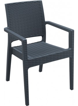 SIESTA IBIZA DARK GREY ΠΟΛΥΘΡΟΝΑ ΠΟΛ/ΝΙΟΥ 58Χ59Χ87εκ.53.0014
