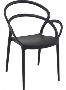 SIESTA MILA BLACK ΠΟΛΥΘΡΟΝΑ ΠΟΛ/ΝΙΟΥ 57Χ56Χ82εκ.20.0127