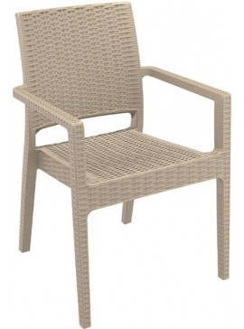 SIESTA IBIZA TAUPE ΠΟΛΥΘΡΟΝΑ ΠΟΛ/ΝΙΟΥ 58X59X87εκ.53.0011