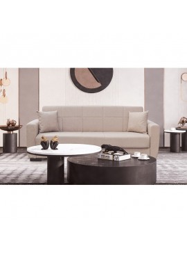 ZITA PLUS ANIMA LIGHT BROWN ΥΦΑΣΜΑ 3ΘΕΣΙΟΣ ΚΑΝΑΠΕΣ/ΚΡΕΒΑΤΙ ΜΕ ΑΠΟΘ.ΧΩΡΟ 210X80εκ. 210Χ80Χ75εκ. ΚΡΕΒ.180Χ10040.0116