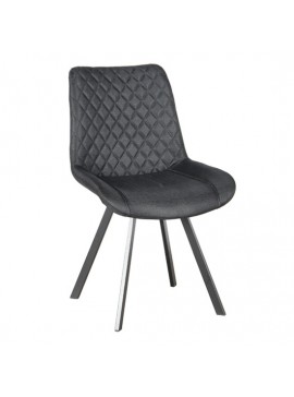 ZITA PLUS ALESIA S BLACK ΥΦΑΣΜΑ ΚΑΡΕΚΛΑ ΜΕΤΑΛΛΙΚΗ 53X61X52-86εκ.11.1309