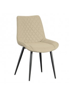 ZITA PLUS ALESIA BEIGE ΥΦΑΣΜΑ ΚΑΡΕΚΛΑ ΜΕΤΑΛΛΙΚΗ 54X63X47-86εκ.11.1600
