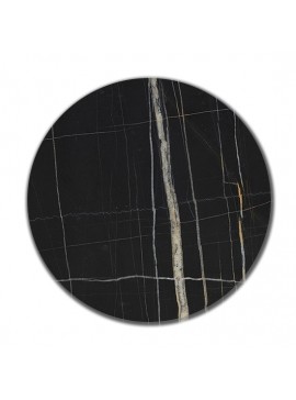 ZITA PLUS HPL Φ69 ΕΠΙΦΑΝΕΙΑ BLACK CARRARA 12mm Φ69εκ.13.0614