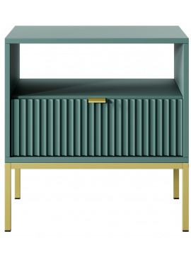 Lh-homefurniture Κομοδίνο Nova Πράσινο +χρυσό 54x56x39cm P_Nova_11_Lab_g