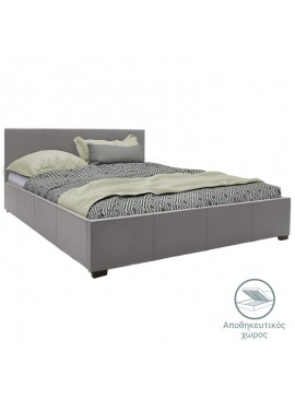 Κρεβάτι Meir Intrahome pu γκρι ματ με αποθηκευτικό χώρο 160x200εκ INTRAPA-117111140