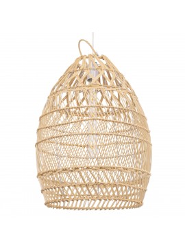 00710 GloboStar® GLOBOSTAR® TAHITI 00710 Boho Κρεμαστό Φωτιστικό Οροφής με Ντουί 1 x E27 AC 220-240V IP20 - Μπεζ - Μ38 x Π38 x Υ50cm