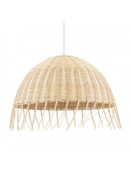 00712 GloboStar® GLOBOSTAR® JAKARTA 00712 Boho Κρεμαστό Φωτιστικό Οροφής με Ντουί 1 x E27 AC 220-240V IP20 - Μπεζ - Μ50 x Π50 x Υ36cm