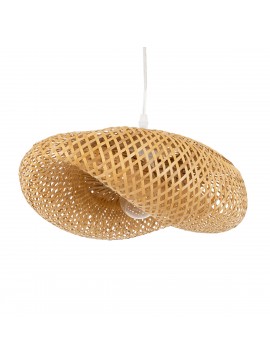 00718 GloboStar® GLOBOSTAR® MEXICO 00718 Boho Κρεμαστό Φωτιστικό Οροφής με Ντουί 1 x E27 AC 220-240V IP20 - Μπεζ - Μ40 x Π30 x Υ18cm