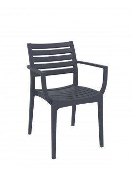  Siesta   Artemis* Armchair Dark Grey  metax-01-00-0167 διάστ.58.0000 x 58.0000 x 82.0000
