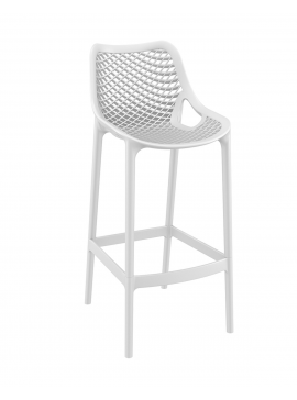  Siesta   Air/S-75* Barstool White PL  metax-01-00-0517 διάστ.53.0000 x 45.0000 x 105.0000
