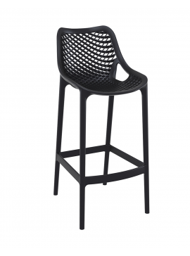  Siesta   Air/S-75* Barstool Black PL  metax-01-00-0518 διάστ.53.0000 x 45.0000 x 105.0000