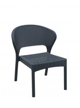  Siesta   Daytona* Armchair Dark Grey  metax-01-00-0743 διάστ.61.0000 x 55.0000 x 81.0000