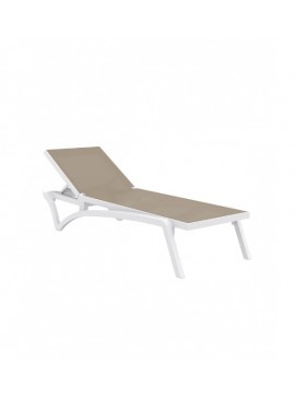  Siesta   Pacific/S* Sun-Lounger White Cappuccino  metax-01-00-0851 διάστ.193.0000 x 68.0000 x 35.0000