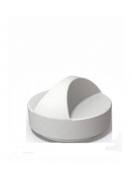 METAX-24 Παγκάκι Disk-5 Curved Backrest*  135. x 135. x 95. metax-01-00-1415