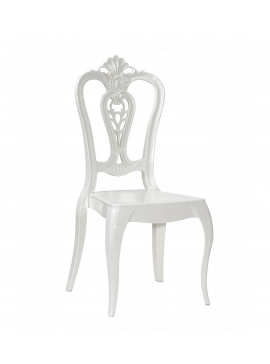  Metaxakis   Venice Chair Glossy White  metax-01-00-1438 διάστ.50.0000 x 48.0000 x 101.0000