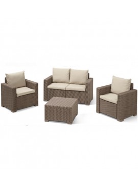 METAX-24 California-2 Lounge Set Cappuccino*  0. x 0. x 0. metax-01-00-1796