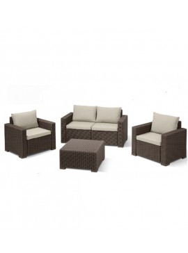 METAX-24 California-2 Lounge Set Καφέ*  0. x 0. x 0. metax-01-00-1797