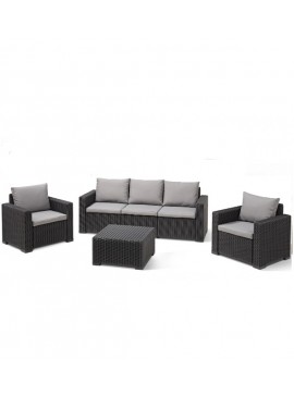 METAX-24 California-3 Lounge Set Ανθρακί*  0. x 0. x 0. metax-01-00-1798