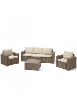 METAX-24 California-3 Lounge Set Cappuccino*  0. x 0. x 0. metax-01-00-1799