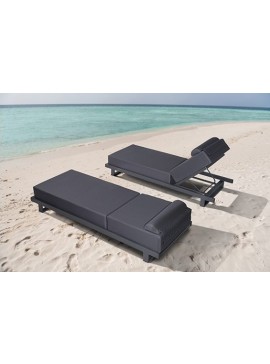  Metaxakis   Riviera* Sun-Lounger White  metax-01-00-2157 διάστ.198.0000 x 75.0000 x 105.0000