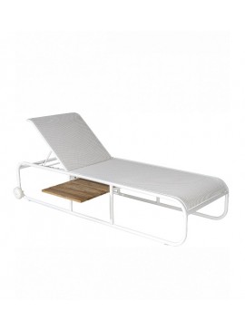  Metaxakis   Nemo/SL Sun-Lounger White, WITH Side Table  metax-01-00-2211 διάστ.205.0000 x 72.0000 x 98.0000