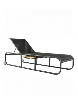  Metaxakis   Nemo/SL Sun-Lounger Anthracite, WITH Side Table  metax-01-00-2212 διάστ.205.0000 x 72.0000 x 98.0000