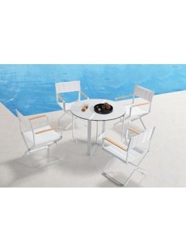  Higold   Clint/D5 Dining Set White  metax-01-00-2277 διάστ.0.0000 x 0.0000 x 0.0000