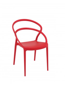  Siesta   Pia/PL Chair Red*  metax-01-00-2486 διάστ.56.0000 x 54.0000 x 82.0000
