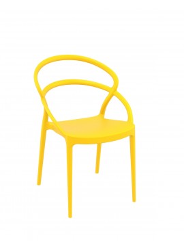  Siesta   Pia/PL Chair Yellow*  metax-01-00-2489 διάστ.56.0000 x 54.0000 x 82.0000