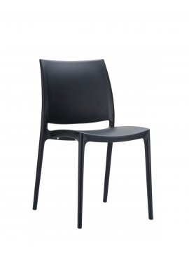 Siesta   Maya/PL Chair Black*  metax-01-00-2499 διάστ.45.0000 x 44.0000 x 81.0000