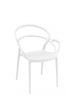  Siesta   Mila/Pl* Armchair White  metax-01-00-2521 διάστ.56.0000 x 57.0000 x 82.0000