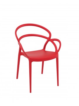  Siesta   Mila/Pl* Armchair Red  metax-01-00-2525 διάστ.56.0000 x 57.0000 x 82.0000