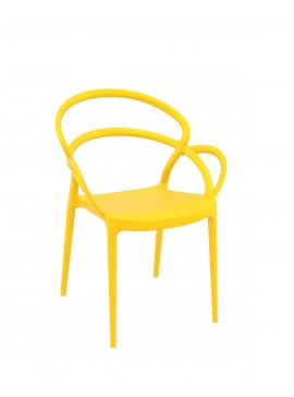  Siesta   Mila/PL* Armchair Yellow  metax-01-00-2526 διάστ.56.0000 x 57.0000 x 82.0000