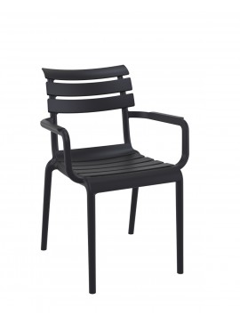  Siesta   Paris/ST* Armchair Black  metax-01-00-2536 διάστ.59.0000 x 58.0000 x 84.0000