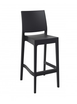  Siesta   Maya/S-75cm* Barstool Black PL  metax-01-00-2567 διάστ.51.0000 x 45.0000 x 98.0000