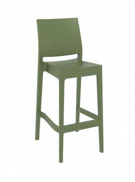 Siesta   Maya/S-75cm* Barstool Olive Green PL  metax-01-00-2571 διάστ.51.0000 x 45.0000 x 98.0000