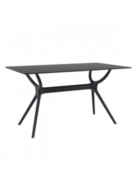  Siesta   Air/T* 140x80cm Table Black  metax-01-00-2593 διάστ.80.0000 x 140.0000 x 74.0000