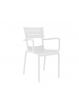    Hera/P-PL* Resin Armchair White  metax-01-00-2715 διάστ.58.0000 x 58.0000 x 84.0000