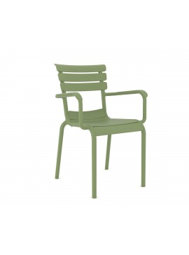    Hera/P-PL* Resin Armchair Green  metax-01-00-2718 διάστ.58.0000 x 58.0000 x 84.0000