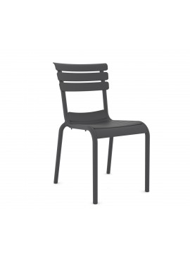    Hera/PL* Resin Chair Anthracite  metax-01-00-2720 διάστ.58.0000 x 48.0000 x 84.0000