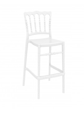  Siesta   Opera/S* Barstool Glossy White  metax-01-00-2730 διάστ.52.0000 x 48.0000 x 113.0000