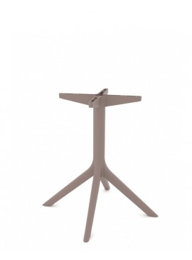    Rita/B* Resin Table Base Cappuccino  metax-01-00-2737 διάστ.53.0000 x 53.0000 x 73.5000