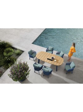  Higold   Aio/D7 Blue, Dining set of 7 pcs  metax-01-00-2752 διάστ.0.0000 x 0.0000 x 0.0000