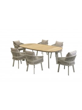  Higold   Aio/D7 Taupe, Dining set of 7 pcs  metax-01-00-2753 διάστ.0.0000 x 0.0000 x 0.0000