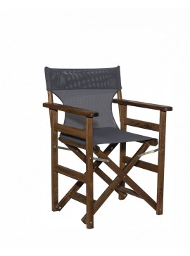    Armchair Hydra* Wood Director Walnut  metax-01-00-2762 διάστ.59.0000 x 58.0000 x 84.0000